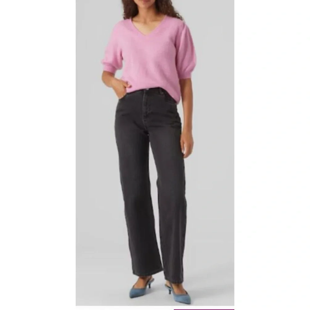 VERO MODA ELLY PUFF SLEEVE SOFT VNECK SWEATER ❤️NWT❤️